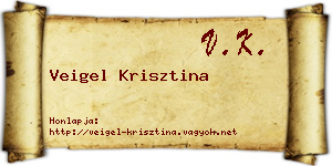 Veigel Krisztina névjegykártya